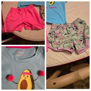 Bundle of 3 Girls Activewear (Two Shorts & One T-Shirt) Size L
